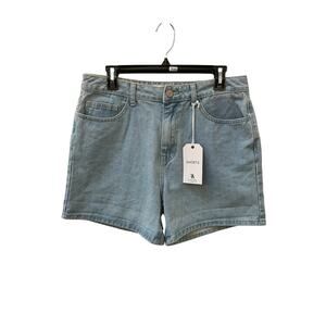 NWT Flying Angel High Rise Floral Pocket Jean Shorts Women's Size 31